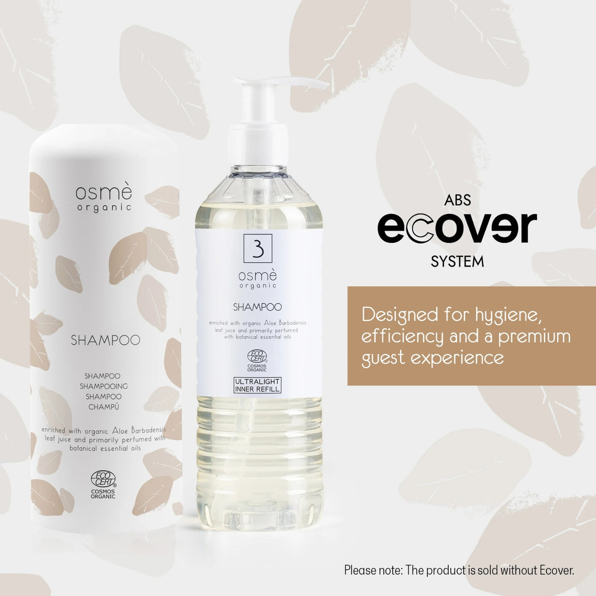 Osmè Cartuccia Dispenser Shampoo riequilibrante per Ecover (370 ml) - Certificato Cosmos Organic Made in Italy