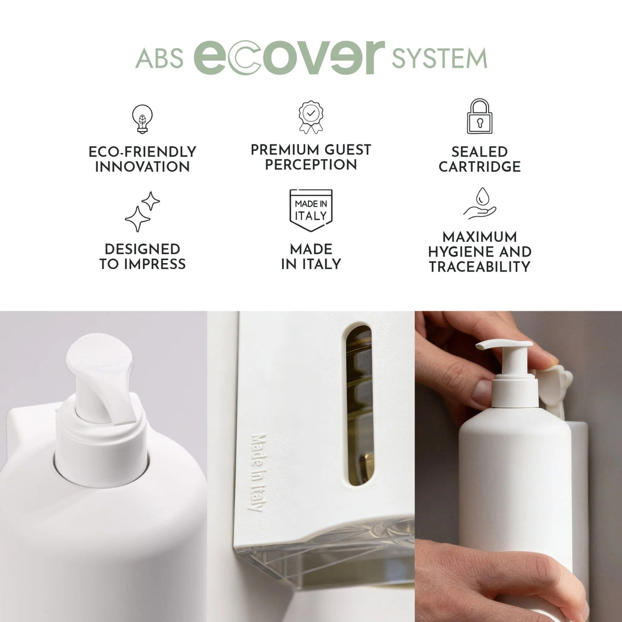 Osmè Ecover in ABS per cartuccia Shampoo Doccia delicato capelli e corpo