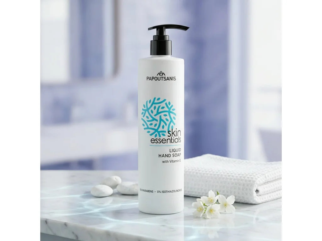 Dispenser Hotel Sapone Mani Skin Essentials ricaricabile 440 ml