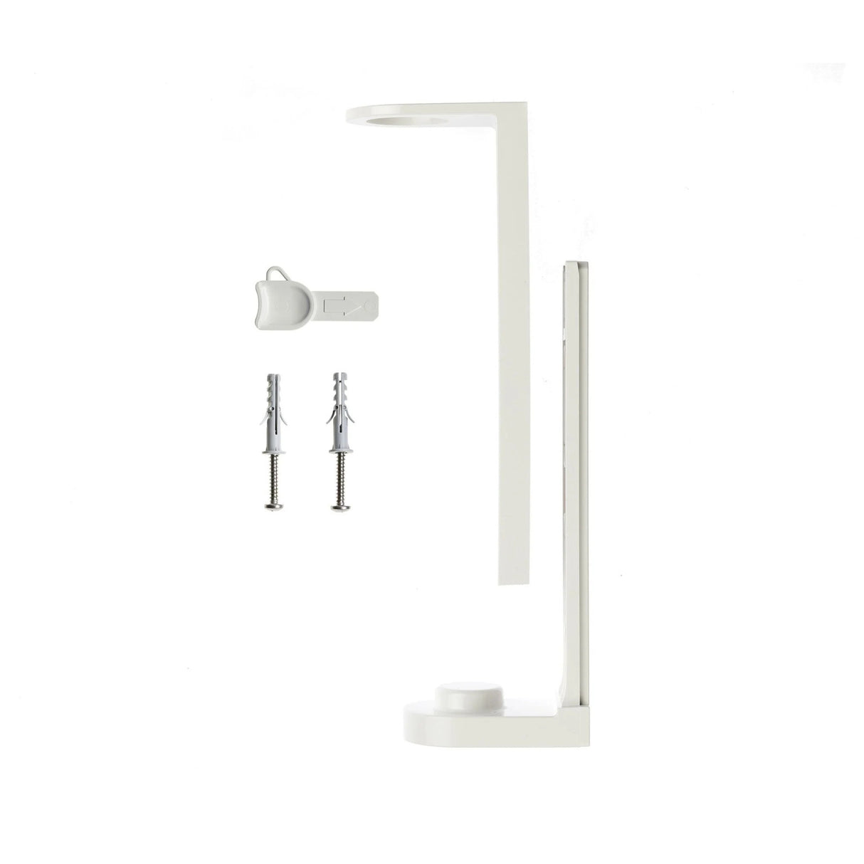 Staffa Supporto da parete Per Pump Dispenser Travelcare Essentials In ABS Bianca Con Viti