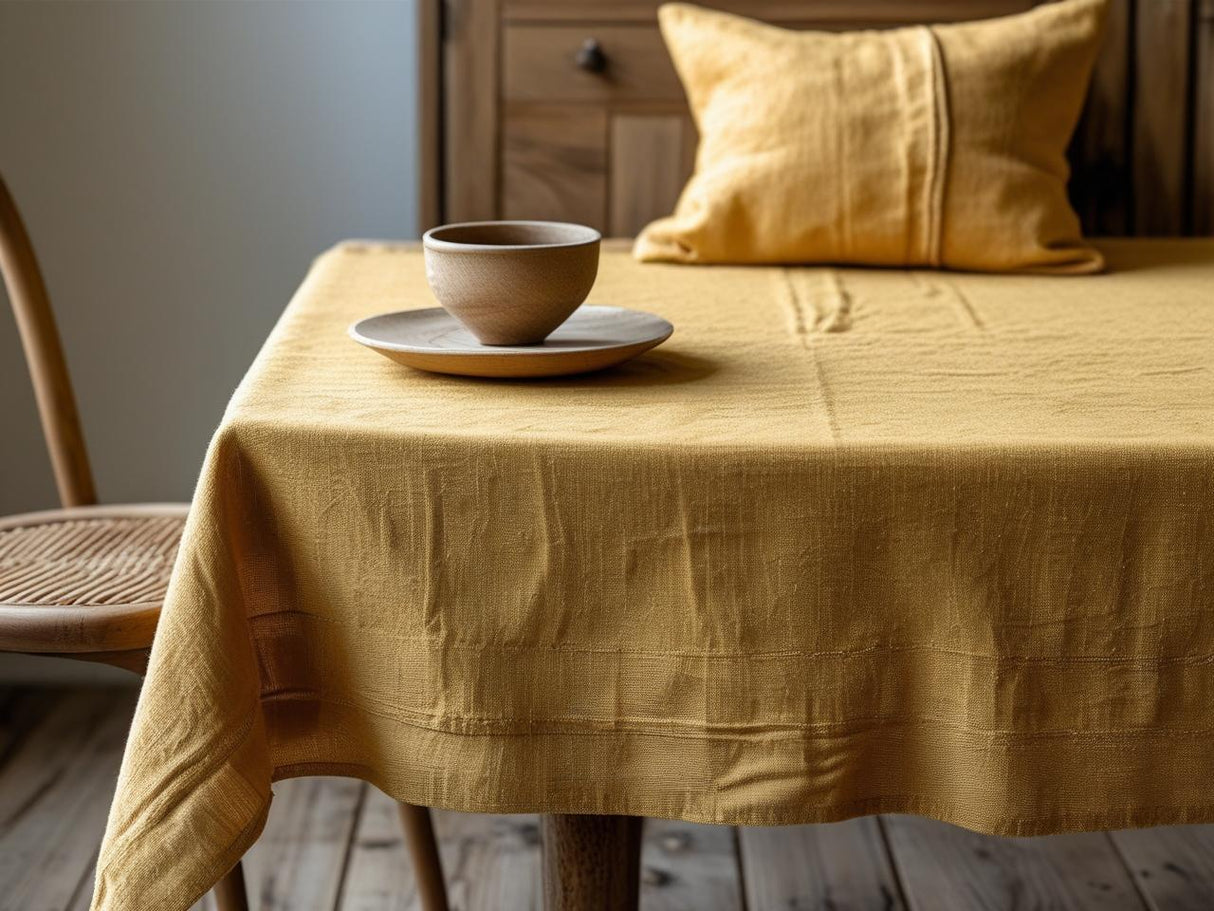 Tovaglia Zalea in puro cotone tinta unita Made in Italy – Vari colori e misure