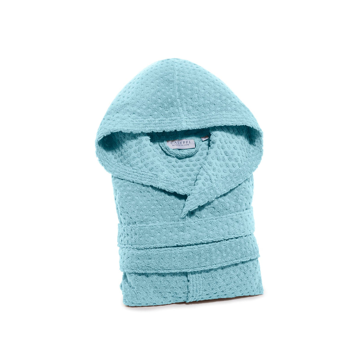 Caleffi Accappatoio con Cappuccio in Cotone Sirena '99 Spugnissima Tinta Unita VARI COLORI
