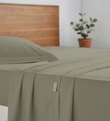 Completo Letto Tinta Unita Vari Colori Cotone Percalle 200 Fili linea ARIA - Matrimoniale