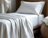 Completo Letto Tinta Unita Vari Colori Cotone Percalle 200 Fili linea ARIA - Singolo