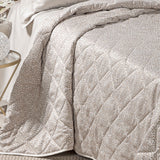 Caleffi Copriletto Trapuntato Matrimoniale in Raso Jacquard Perlee Dreaming 80 gr/mq