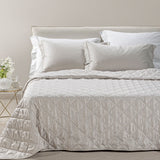Caleffi Copriletto Trapuntato Matrimoniale in Raso Jacquard Perlee Dreaming 80 gr/mq