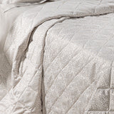 Caleffi Copriletto Trapuntato Matrimoniale in Raso Jacquard Perlee Dreaming 80 gr/mq