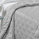 Caleffi Copriletto Trapuntato Matrimoniale in Raso Jacquard Perlee Dreaming 80 gr/mq