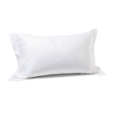 Caleffi Coppia Federe in Raso di cotone rigato Linea Hotellerie 50 x 80 cm