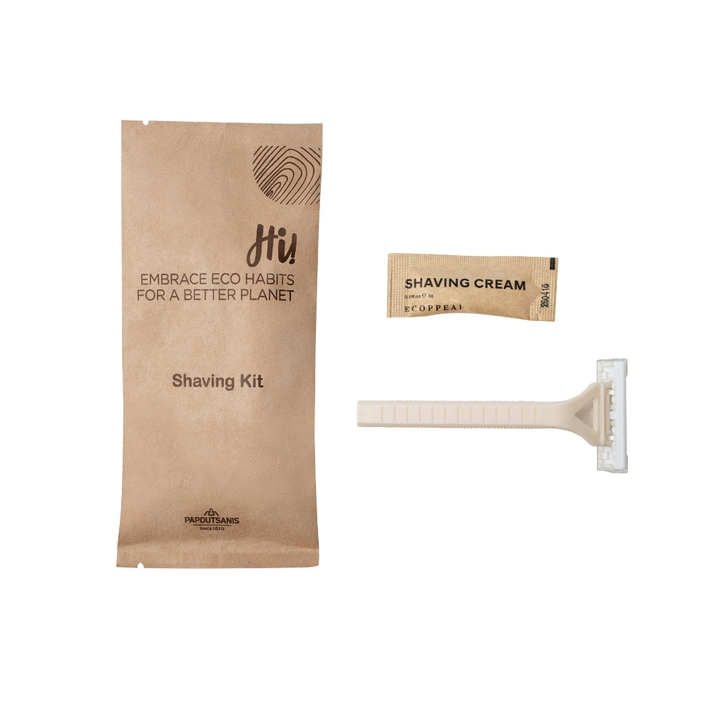 Shaving Kit Hotel Amenities Eco-Friendly – Set da Barba in Corn Starch